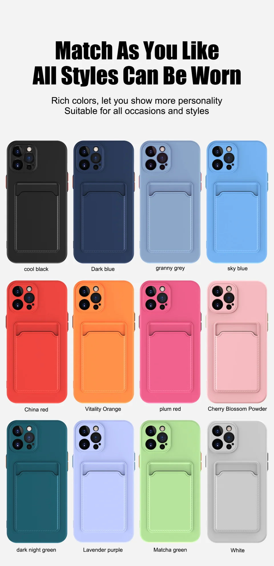 Soft Candy Liquid Silicone Phone Case For iPhone 15 14 13 12 11 Pro Max XS X XR 7 8 15 Plus SE 2022 2020 Shockproof Bumper Cover