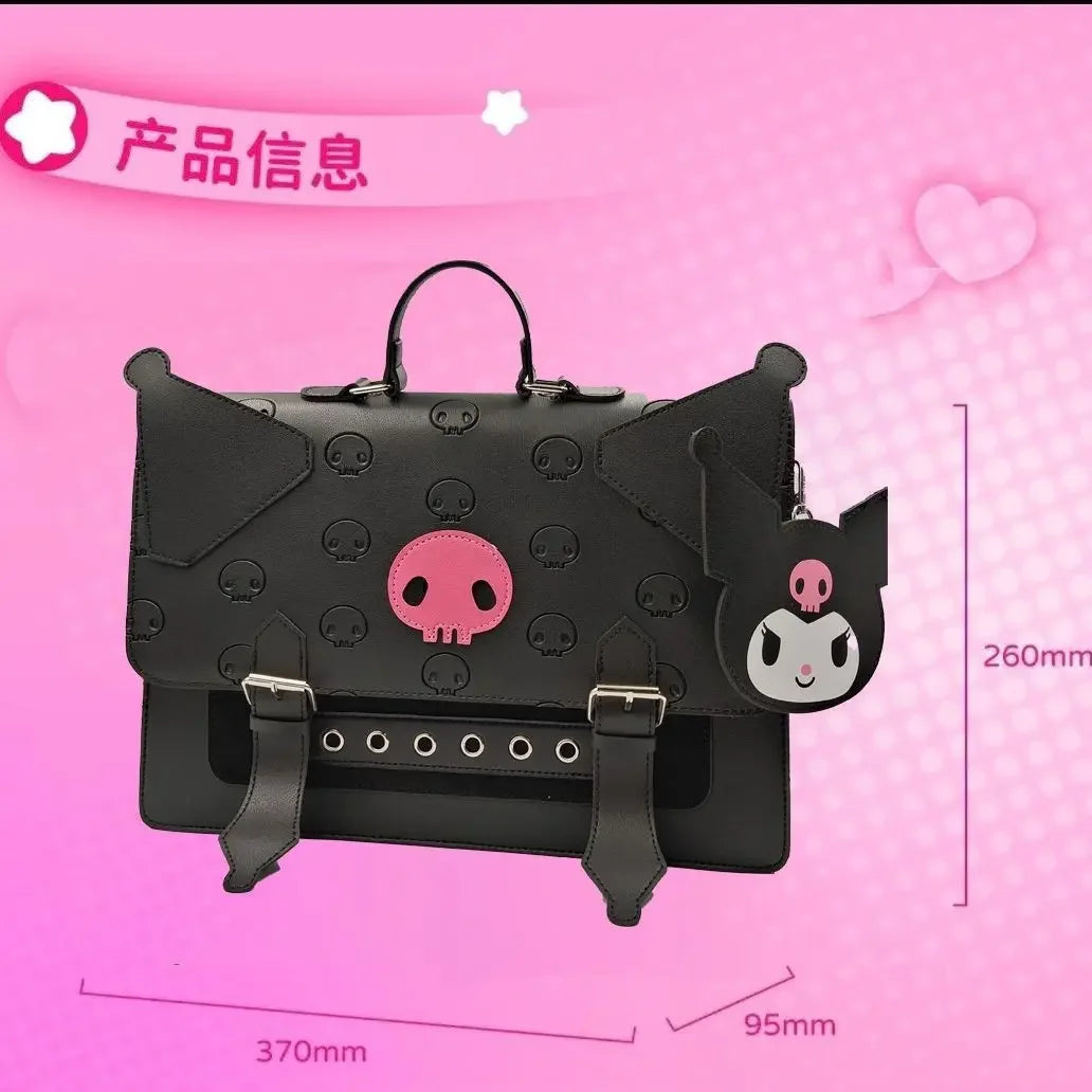 Kawaii Handbag: MBTI Kulome, PU Leather, Casual Versatile