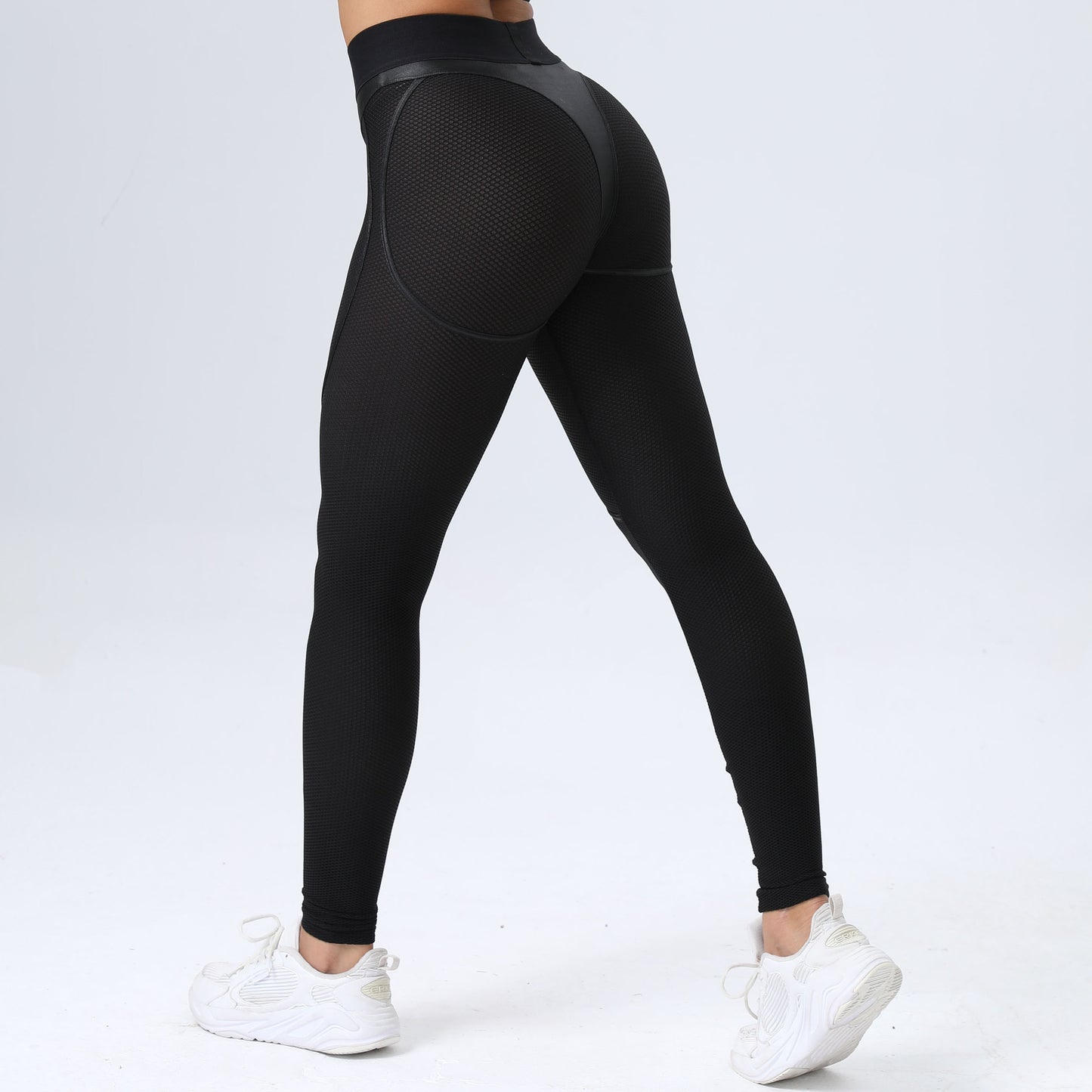 Women's High Waist Mesh Push Up Leggings