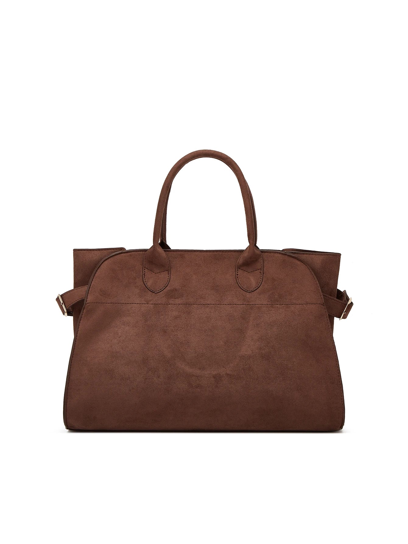 Elegant Suede Tote Bag: Large Capacity, Portable Briefcase Travel Bag