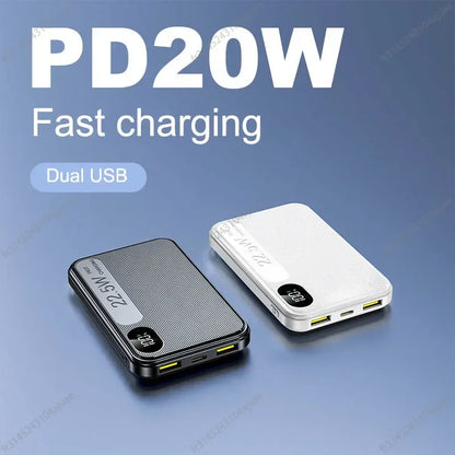 Mini Power Bank 10000mAh med supersnabbladdning PD22.5W och digital display