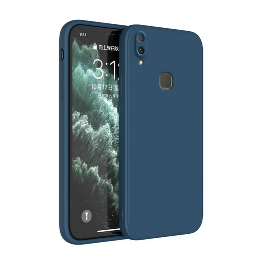 Lyxigt flytande blå silikontelefonfodral för Xiaomi Redmi Note 5 6 7 8 8T 9 9s 10S 10 Pro Fundas Redmi 8 8A 9 9A 9C 10A 10C Fodral