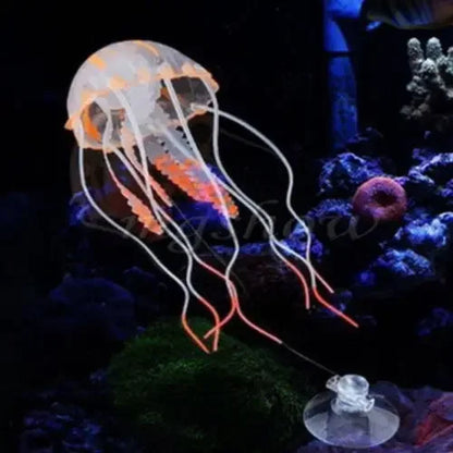 Artificial Glowing Jellyfish – Aquarium Decoration, Luminous Underwater Ornament for Fish Tank Landscape