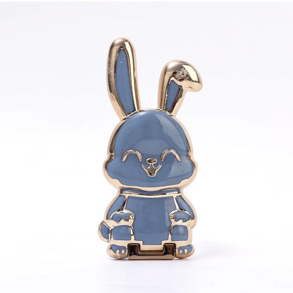 Bunny Finger Ring Holder Mini Pull Rod Phone Stand Universal Phone Fold Lazy Buckle Three-dimensional Back Sticker Pad Bracket