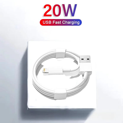 Snabbladdning För iPhone Usb-kabel 14 13 12 11 Pro Max Mini XR XS X SE 8 7 6 Plus 6s 5 5s Kabel för iPad Laddarsladd Tillbehör