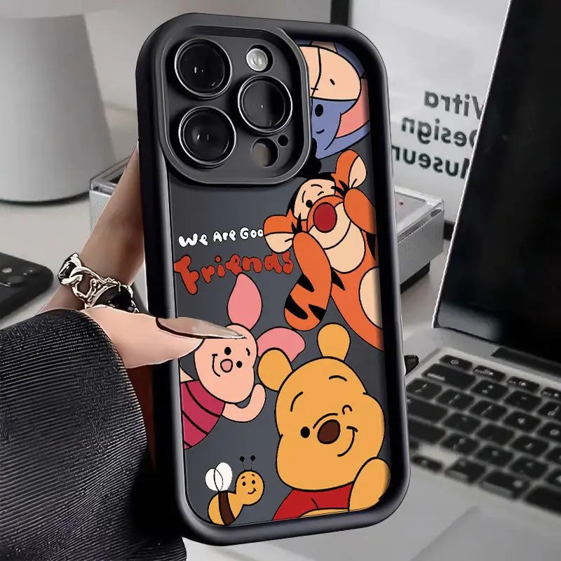 Winnie Pooh Soft Silicone Shockproof Phone Case For iPhone