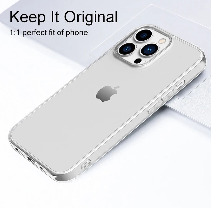 Ultra Thin Clear Silicone Back Cover for iPhone 7/8