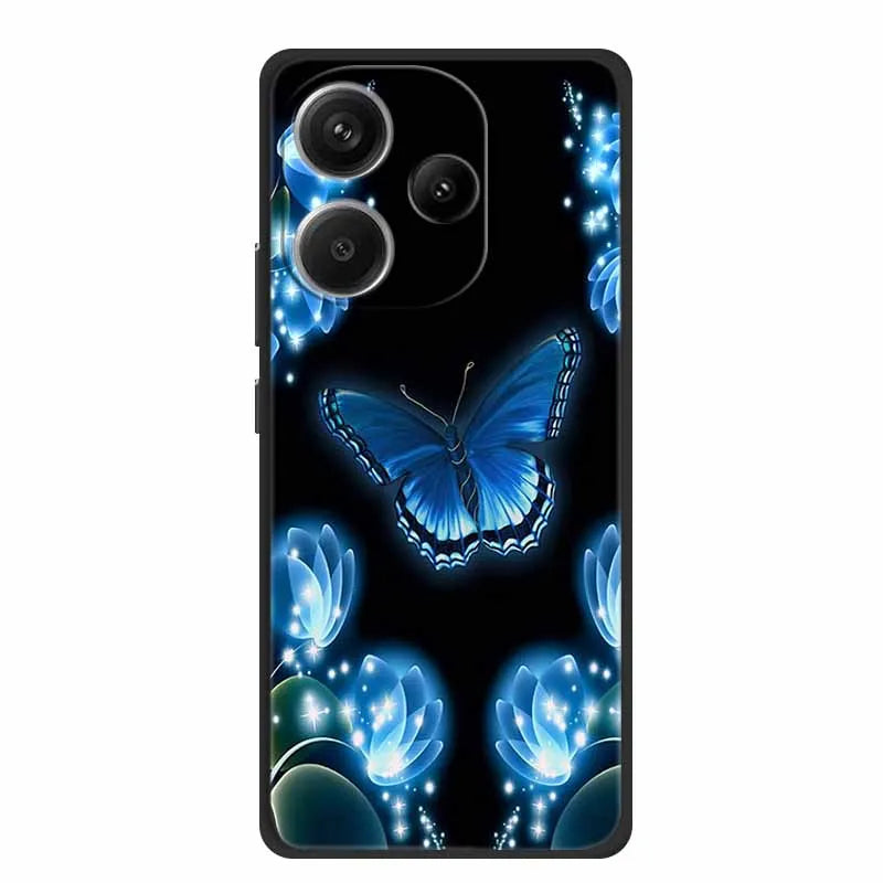 Animals Soft Silikon TPU bakstycke med Wolf Protective Bumper för Xiaomi POCO F6 5G – För POCO F6