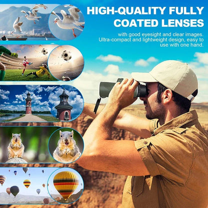 Portable Zoom HD 5000M Telescope Folding Long Distance Mini Powerful Telescope for Hunting Sports Outdoor Camping Travel