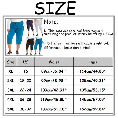 Women's Cropped Sports Leggings with Side Pockets