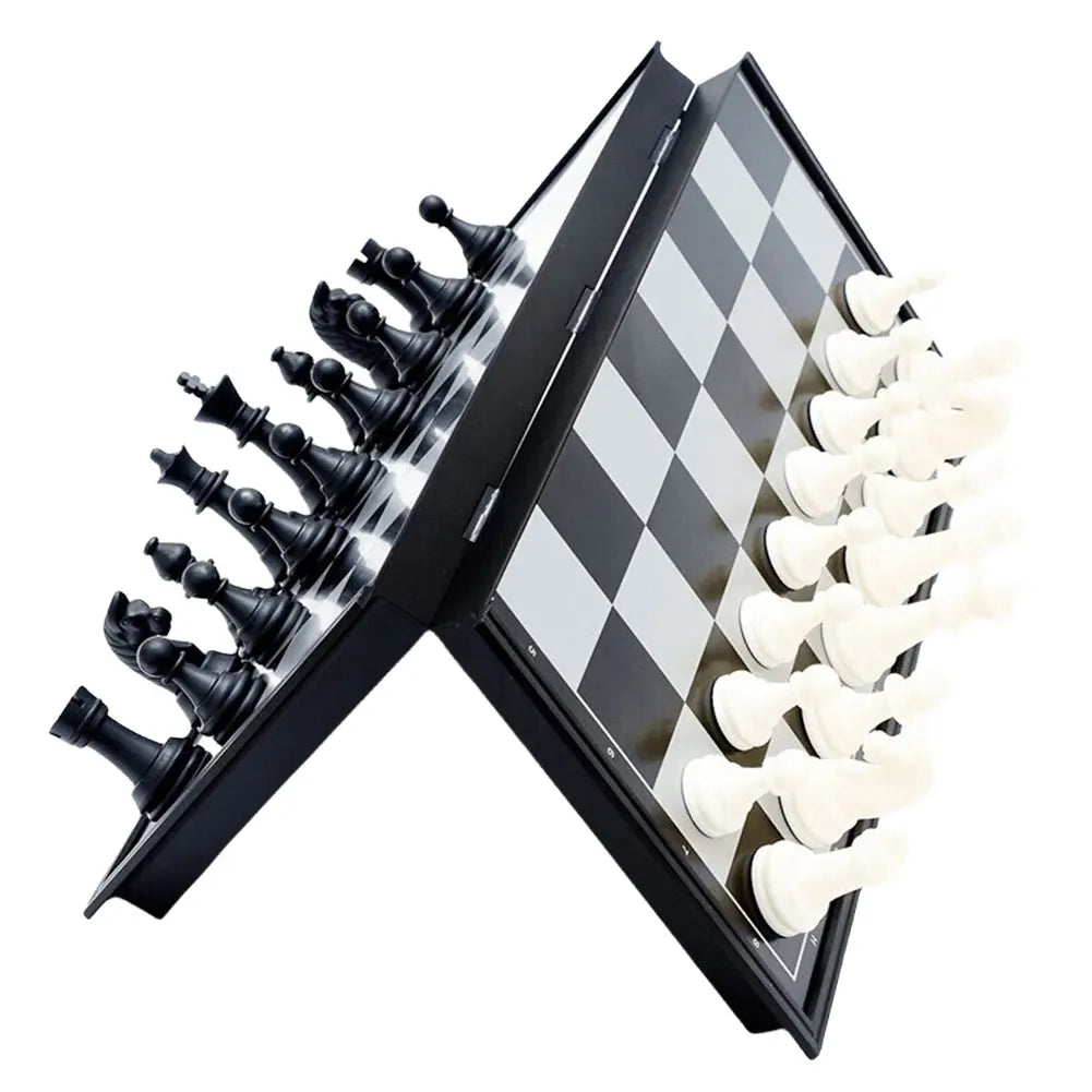 Folding Magnetic Chess Set 19.5x19.5 cm for Beginners and Adults