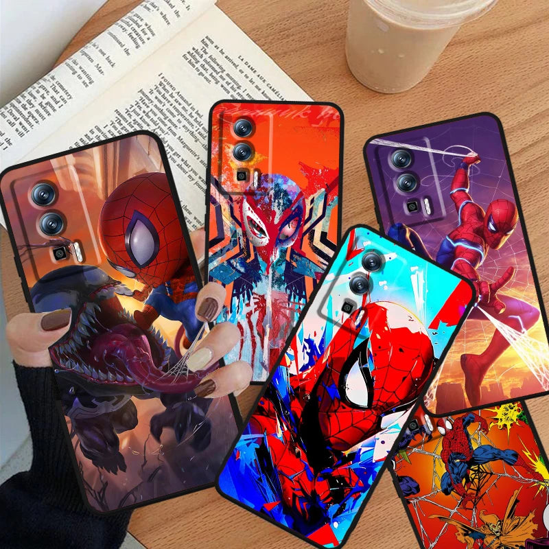 Marvel Avengers Spider-Man Case For Xiaomi: Black TPU Phone Case