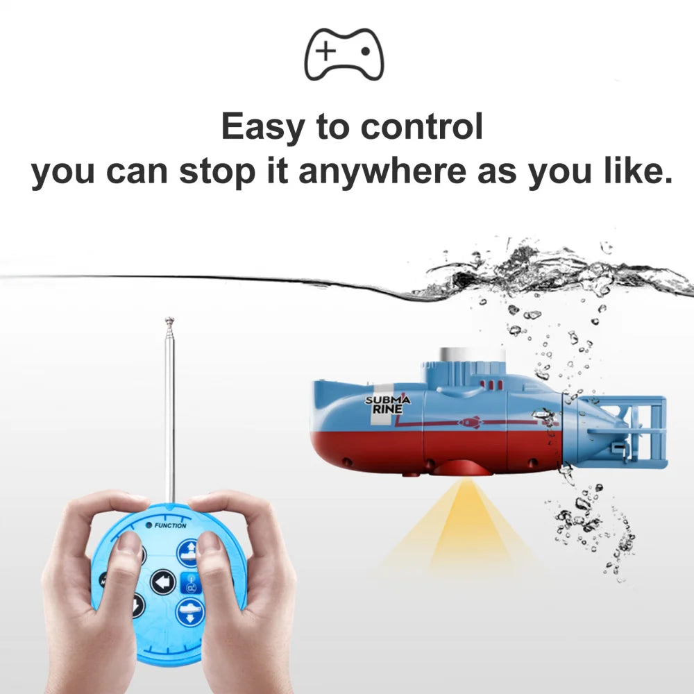 RC High-Speed Boat 10Km/h 2.4G Waterproof Remote Control Boats Ship Speedboats Remote Control Outdoor Toys for Kids Adult Gifts