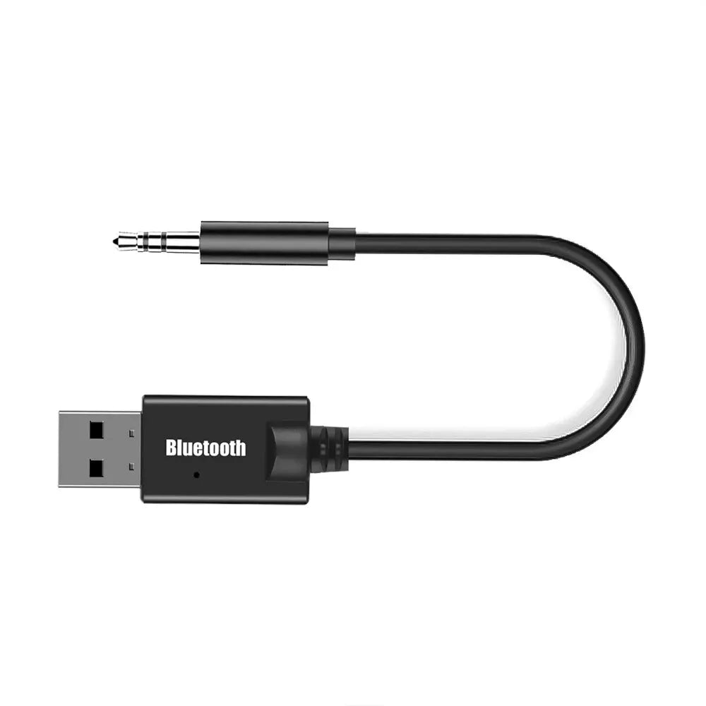 Bluetooth 5.0 Audio Receiver Car Kit 3.5MM 3.5 Jack AUX Auto Stereo Music USB Dongle Trådlös adapter för bilhögtalarförstärkare