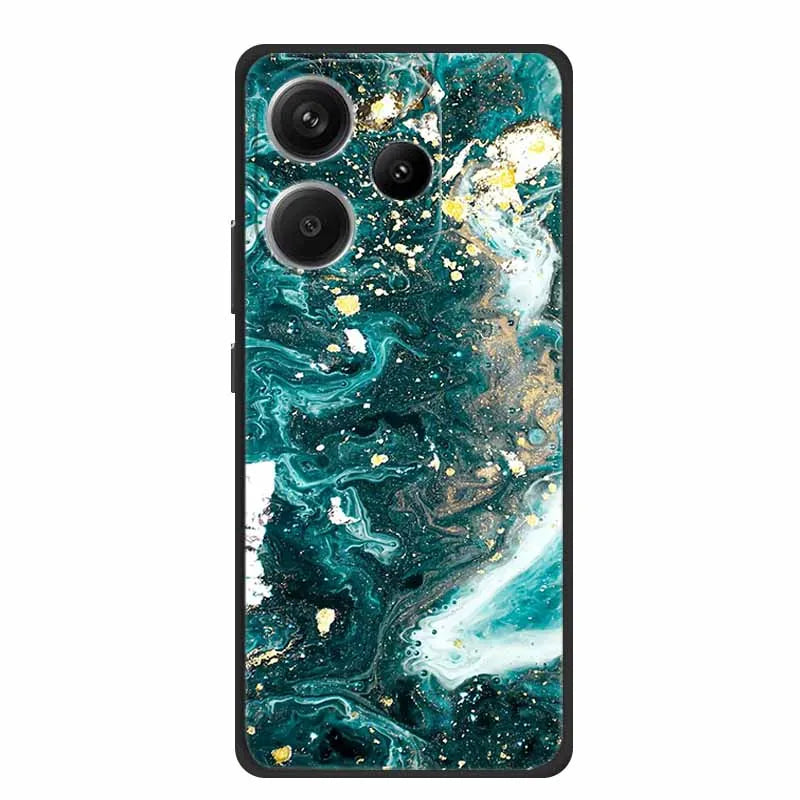 Animals Soft Silikon TPU bakstycke med Wolf Protective Bumper för Xiaomi POCO F6 5G – För POCO F6