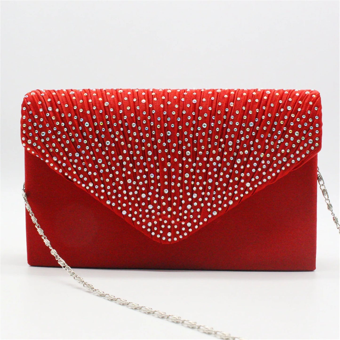 Women's Fashion Silk Belt Clutch – Elegant Evening Prom Handbag Purse.