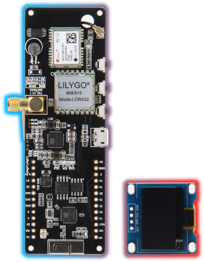 LILYGO® TTGO Meshtastic T-Beam V1.2 ESP32 LoRa 915MHz 433MHz 868MHz 923MHz WiFi BLE GPS Med 0,96 tum OLED 18650 batterihållare