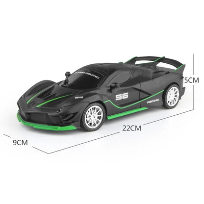 LED-ljus RC-billeksak 1/18 2.4G Radiofjärrkontroll Bilar Höghastighetssportbil Stunt Drift Racing Billeksaker För Pojkar Barn