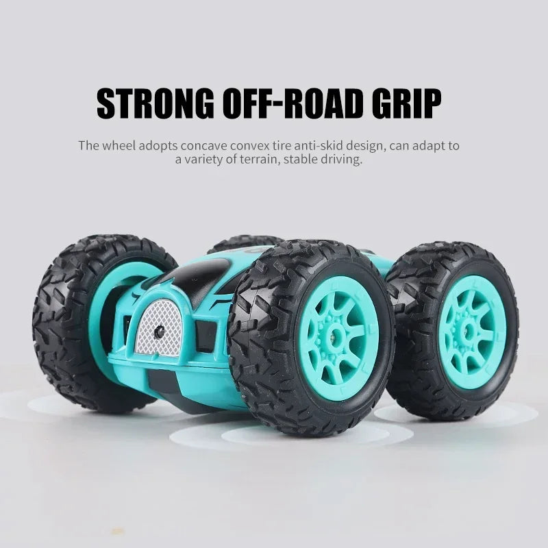 2.4G 4wd High-speed Stunt Car Mini RC Car Double-Sided Drift 360 Degree Dump Truck Drive Jump Children's Toys