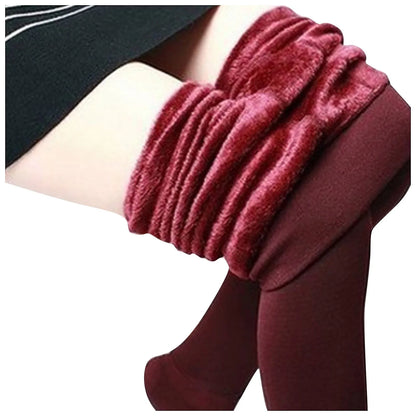 Women's Thick Cashmere Wool Leggings Winter Warm Pants