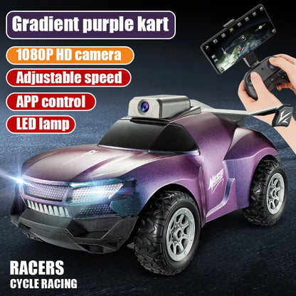 RC-bil – 2,4 GHz WiFi FPV, 1080P HD-kamera, 1:20 fjärrkontroll höghastighets monstertruck leksaksfordon för barn