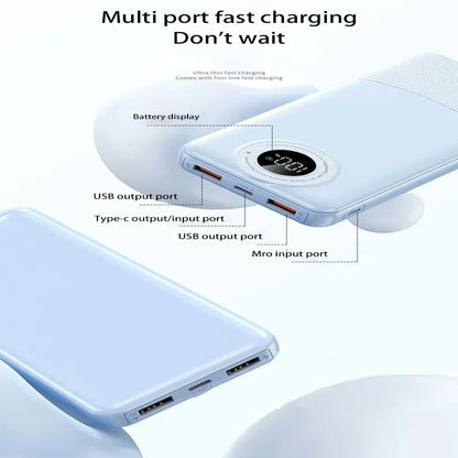 10000/20000mAh Ultralarge Capacity 120W Super Fast Charging Power Bank