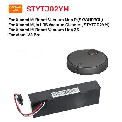 STYTJ02YM Batteri Original 14,8V för Xiaomi Mijia LDS Dammsugare,Mi Robot Vacuum-Mop P,Mi Robot Vacuum-Mop 2S/Haier JX37