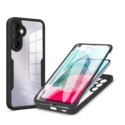 360° Full Body Transparent Shockproof Case with Screen Protector for Samsung Galaxy Models