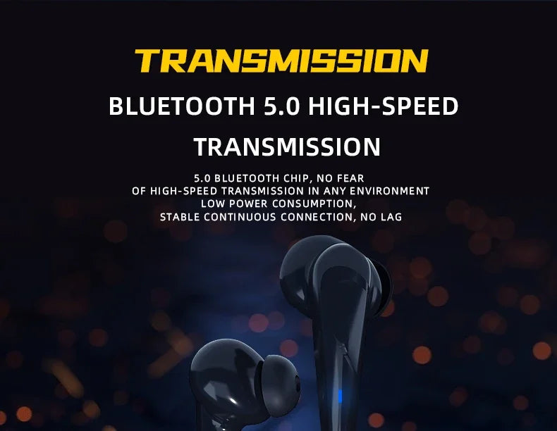 Original X15pro TWS Wireless Headphones Game Bluetooth Headphones with Microphones Noise Reduction High Fidelity Bass Earphones