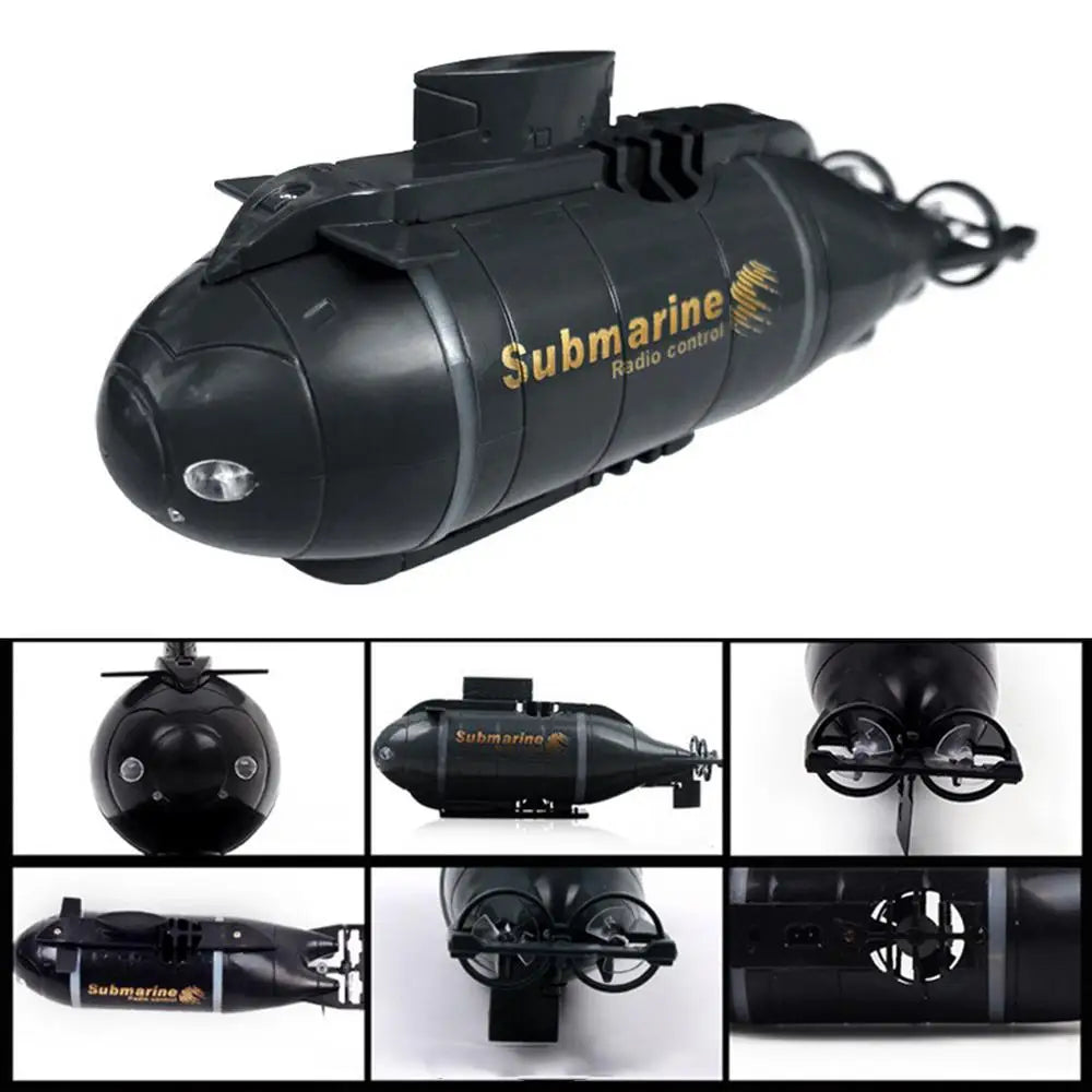 Remote Control Submarine LED Lights Electric Water Boat RC Ship Simulation Submarine Underwater Model Boys Toy Children's Gift