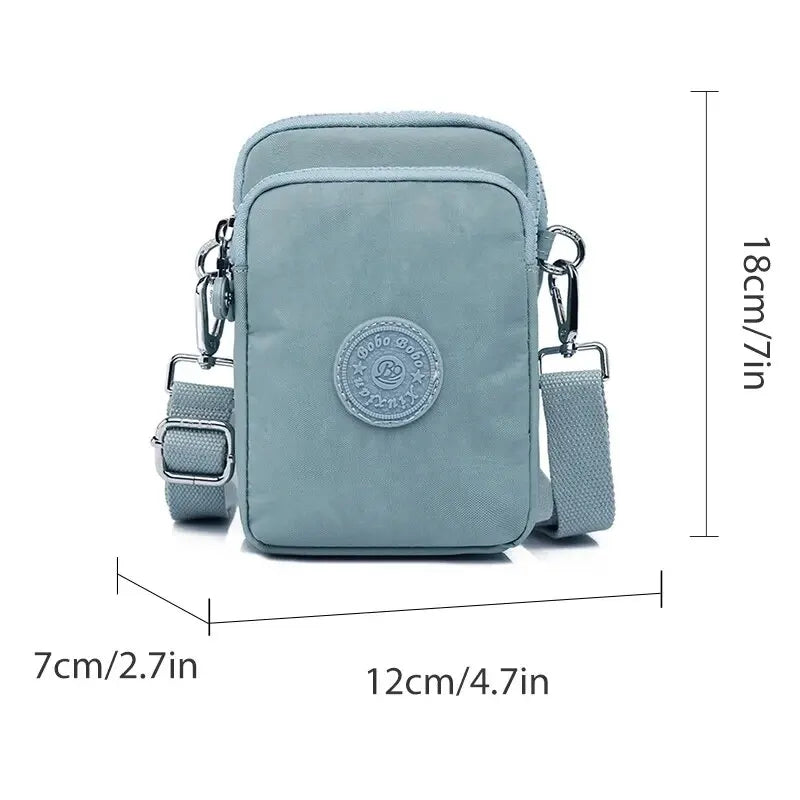 Rilibegan Nylon Cloth Bag 2024 New Women's Shoulder Bag Casual Diagonal Straddle Bag Lightweight Phone Bag