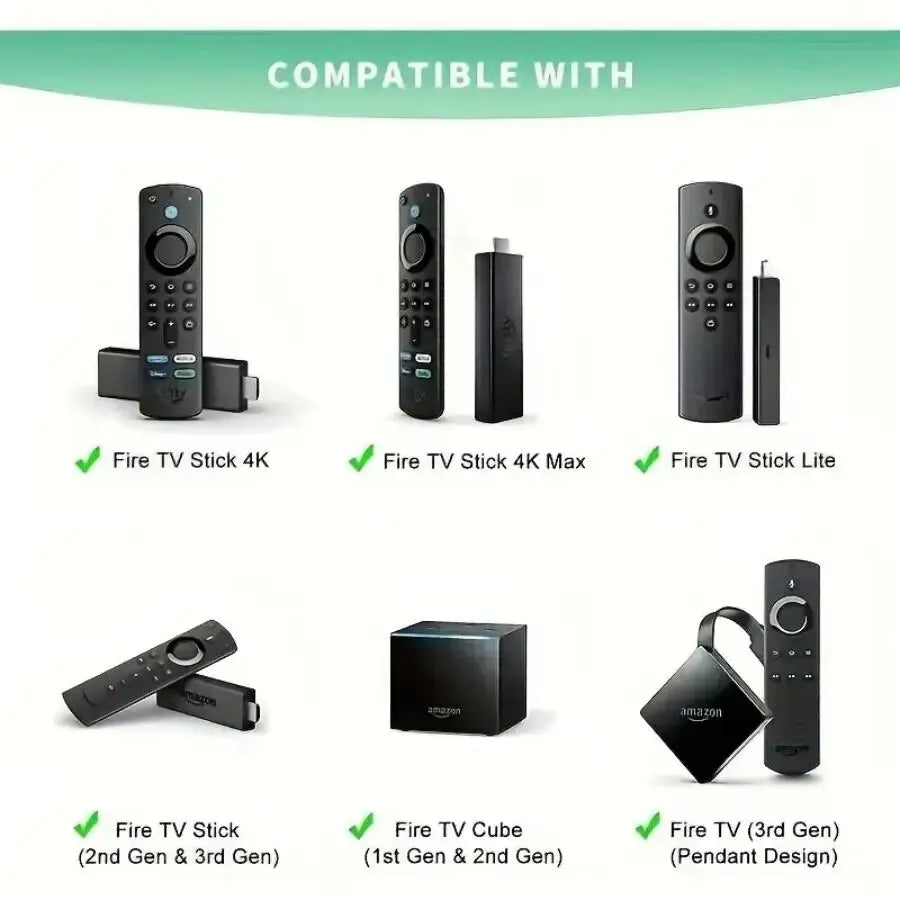 Ersättningsröstfjärrkontroll för Fire Stick TV 3:e generationens Smart TV Stick 4K MAX Lite Fire Cube Remote Fungerar med Alexa