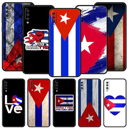 Silicone Phone Cover Cuba flag Art Case For Samsung