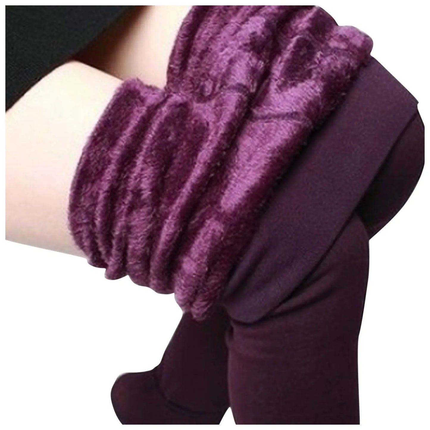 Women's Thick Cashmere Wool Leggings Winter Warm Pants