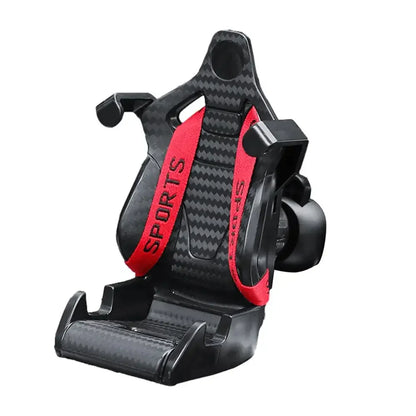 360° Carbon Fiber Racing Seat Car Phone Bracket – Universal Air Vent GPS Support