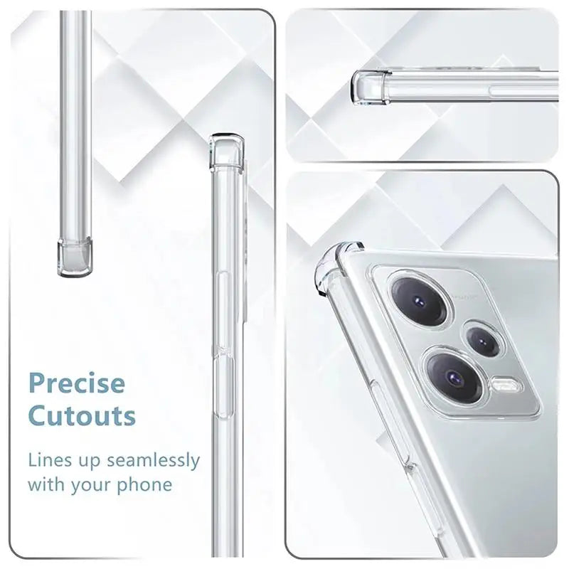 Luxury Clear Shockproof Case for Xiaomi Redmi Note 11 Pro Plus