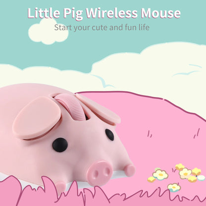 Pig mouse wireless 2.4G Bluetooth Dual-mode