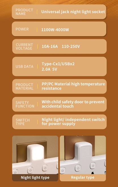 EU UK AU US Plug AC Outlet Power Strip Multiprise Wall Socket Universal Network Filter USB Cherger Separate Switch Light Adapter