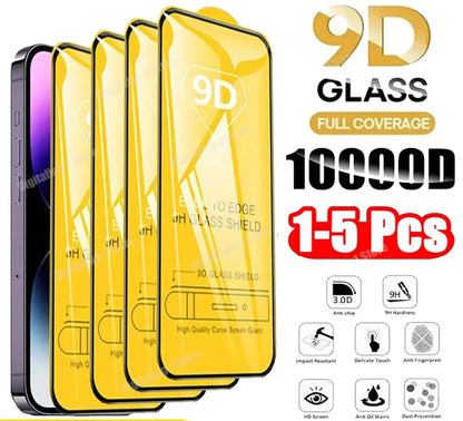 1-5PCS 9D Screen Protector Tempered Glass for IPhone  6/6s