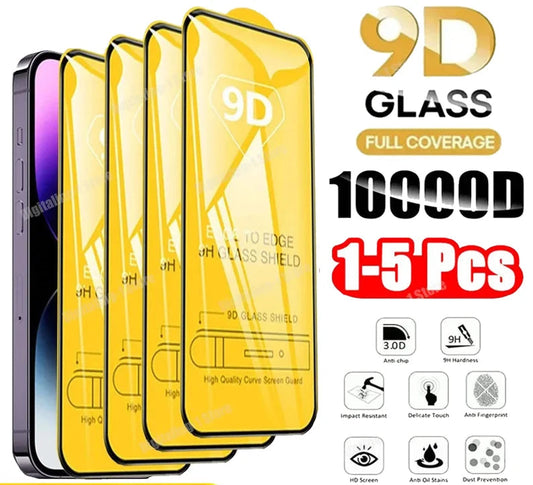 1-5PCS 9D Screen Protector Tempered Glass for IPhone  6/6s