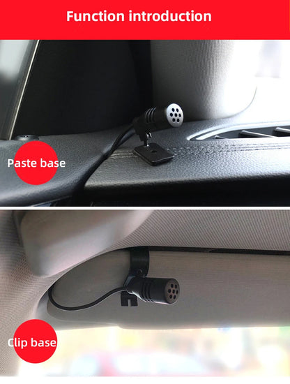 Car Audio Microphone 3.5mm Clip Jack Plug Mic Stereo Mini Wired External Microphone For Auto DVD Radio Professionals