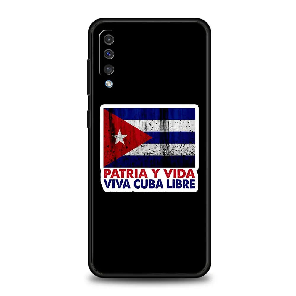 Cuba flag Art Case For Samsung A54 A34 A14 A52 A12 A50 A72 A20e A30 A02s A22 A32 5G A20s A70 A10s A40 A04 Silicone Phone Cover