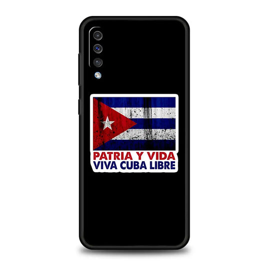 Cuba flag Art Case For Samsung A54 A34 A14 A52 A12 A50 A72 A20e A30 A02s A22 A32 5G A20s A70 A10s A40 A04 Silicone Phone Cover