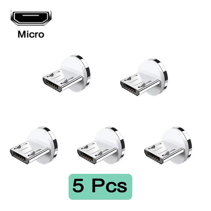 7pin Magnetic Tips NNBILI Magnetic Cable Type C Micro USB Magnet Replacement Part Fast Charging Magnet Adapter Tips for iPhone