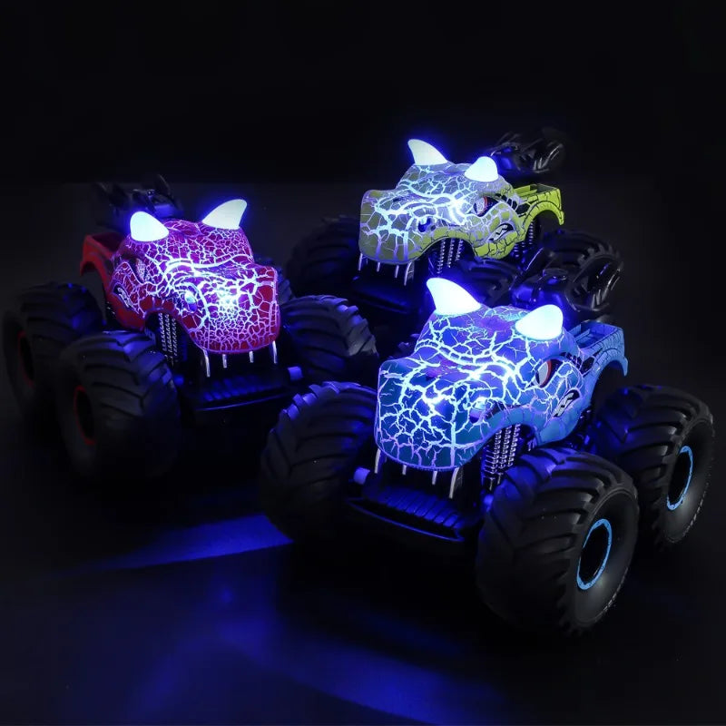 2.4G RC Dinosaur Car: Stunt Standing, Spray Effect, Musical Lights