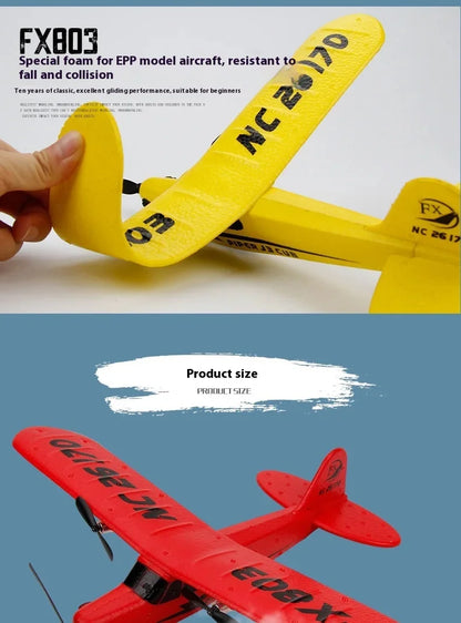 New FX803 remote control aircraft Two channel fixed wing foam remote control glider Children's aircraft model toy aircraft