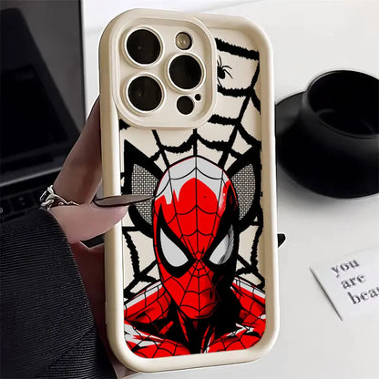 Marvel Spiderman Miles Morales Heroes Phone Case For iPhone 11 12 13 14 15 16 Pro Max X Case For iPhone 16 Plus Protective Cover