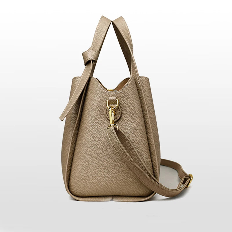 Bucket Shoulder Bag: Luxury, Designer, PU Leather