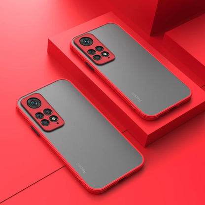 ARMOR Stötsäkert telefonfodral för Xiaomi Redmi Note 11 Pro, Note 10, 10S, 11, 11S, 12S, 12 Pro Plus, mjuk TPU-ram, hårt baktill telefonskal för Redmi-modeller