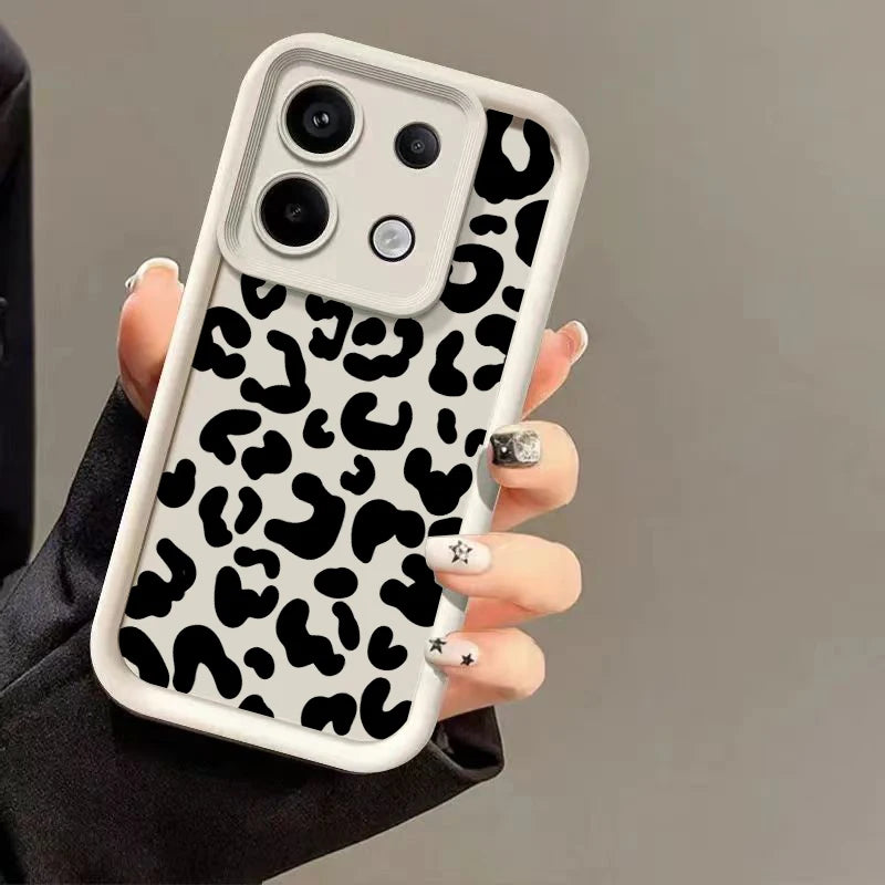 Telefonfodral med leopardmönster till Xiaomi Redmi Note 13 4G-fodral Redmi Note 13 12 Pro Plus 5G 12S 11S 11 10 10S 13C 12C-fodral